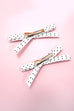 POLKA DOT  MINI HAIR CLAW CLIPS SET OF 2 | 40H1089