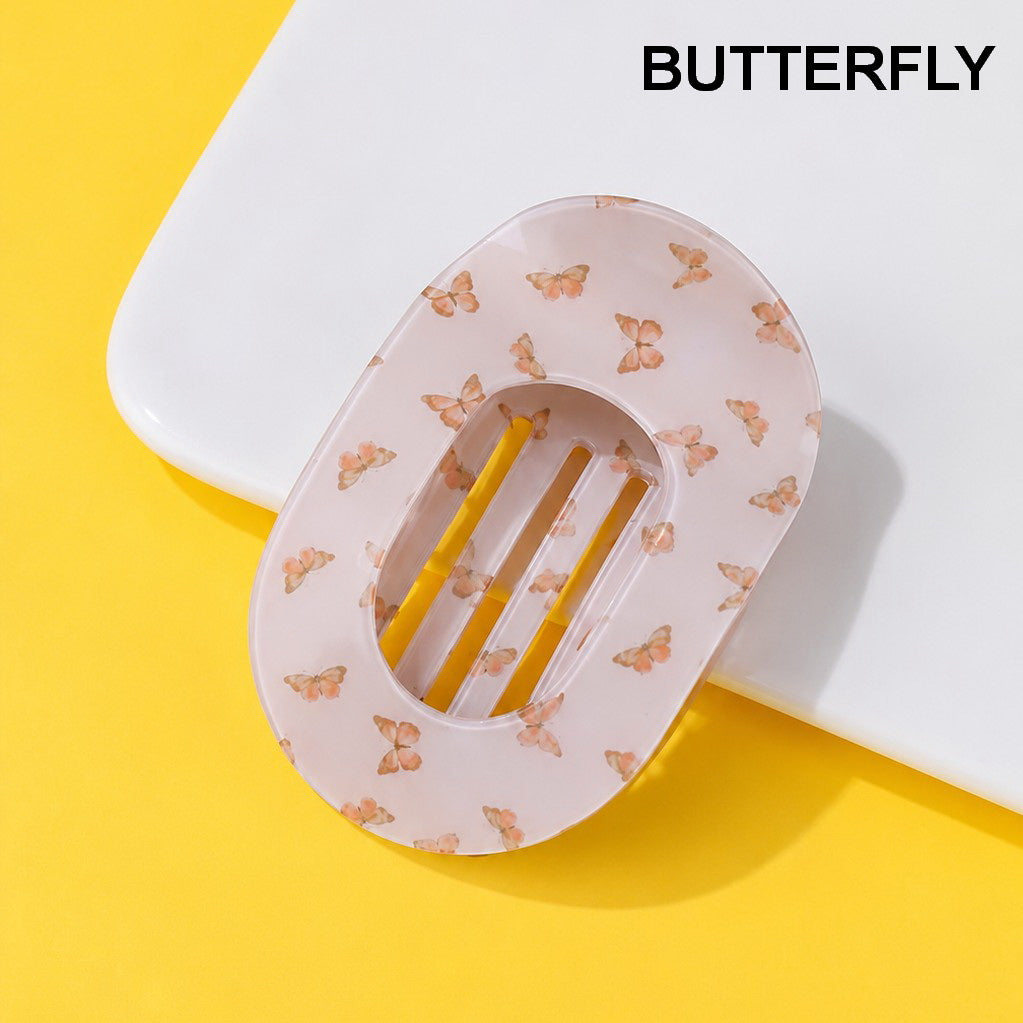 Jumbo Lay Flat Oval Hair Claw Clips Secure Styling | 40H1137