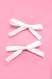 SOFT SILKY BOW HAIR PIN PAIR | 40H732