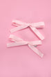 SOFT SILKY BOW HAIR PIN PAIR | 40H732