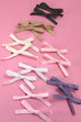 SOFT SILKY BOW HAIR PIN PAIR | 40H732