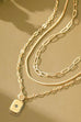 18K STAINLESS STEEL TARNISH FREE LAYERED NECKLACE | 40NK9532