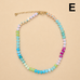 Natural Stone Semi-Precious Glass Mixed Necklace | 40NK9694