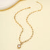 18K STAINLESS STEEL TARNISH FREE SQUARE NECKLACE | 40NK9675