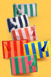 TRAVEL STRIPE COSMETIC MAKEUP POUCH BAG | 40P594