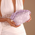 Gingham Ruffled Quilted Cosmetic Bag Pouch | 40P632