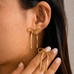 FESTIVAL BOW SNAKE CHAIN EARRINGS | 40E293