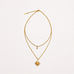 18K STAINLESS STEEL TARNISH FREE LAYERED NECKLACE | 40NK9538