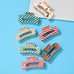 Holiday & Christmas Tree Stripe Hair Claw Clips | 40H1125