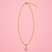 18K STAINLESS STEEL TARNISH FREE SQUARE NECKLACE | 40NK9675