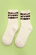 WOMAN ANIMAL LEOPARD HALF CREW THROWBACK SOCKS | 40S02071