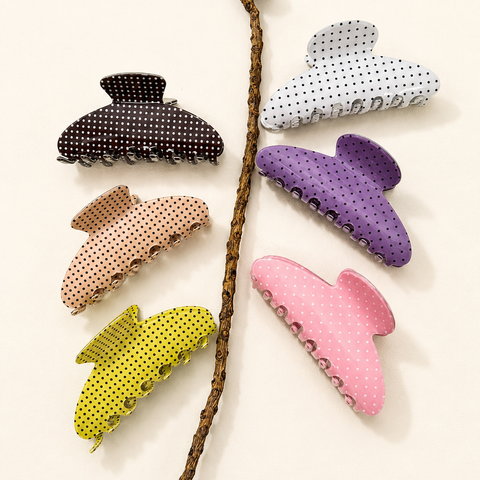Polka Dot Hair Claw Clip | 40H1052