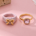 Bow-Accented Pink Gem Ring | 80R207