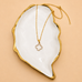 18K STAINLESS STEEL TARNISH FREE CLOVER NECKLACE | 40NK9680
