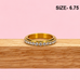 18K STAINLESS STEEL TARNISH FREE DAISY SPINNER RING | 40R155