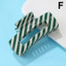 Holiday & Christmas Tree Stripe Hair Claw Clips | 40H1125