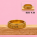 18K STAINLESS STEEL TARNISH FREE DAISY SPINNER RING | 40R155