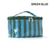 Striped Vinyl Cosmetic Makeup Travel Pouch Bags | 40P637