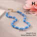 Natural Stone Semi-Precious Glass Mixed Necklace | 40NK9694