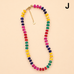 Natural Stone Semi-Precious Glass Mixed Necklace | 40NK9694