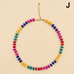Natural Stone Semi-Precious Glass Mixed Necklace | 40NK9694