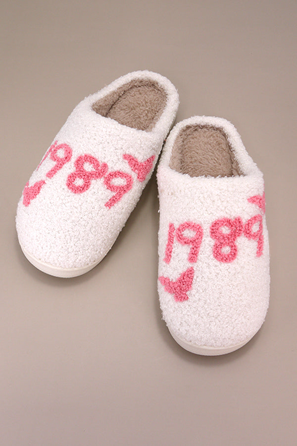 【INCHANT ME】Soft Thumb Slippers SOFT PLUSH MUSHROOM HEART RAINBOW WARM SLIPPERS | 40SP014