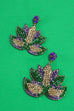 MARDI GRAS MASK EARRING | 91E5300