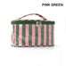 Striped Vinyl Cosmetic Makeup Travel Pouch Bags | 40P637