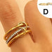 Stainless Steel Stackable Plain Band Rings Linked | 40R134