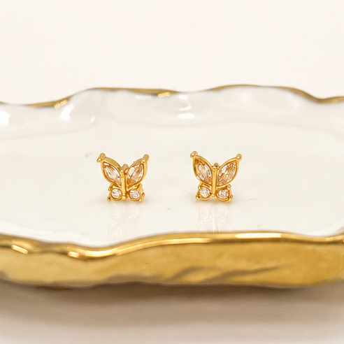 18K STAINLESS STEEL TARNISH FREE STUD EARRINGS | 40E469