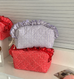 Gingham Ruffled Quilted Cosmetic Bag Pouch | 40P632