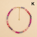 Natural Stone Semi-Precious Glass Mixed Necklace | 40NK9694