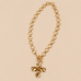 NOTABLE HAMMERED CROSS FRONT TOGGLE NECKLACE | 40NK9474
