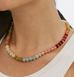 Natural Stone Semi-Precious Glass Mixed Necklace | 40NK9694