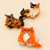 Whimsical Cat Shaped Hair Claw Clips | 40H1227