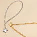 NOTABLE HAMMERED CROSS FRONT TOGGLE NECKLACE | 40NK9666