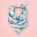 Postal Stamp Lobster Flower Silk Finish Scarf | 40SC731