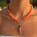 Stainless Steel Tarnish Free Fish Beaded Necklaces| 40NK9752