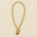 NOTABLE HAMMERED HEART FRONT TOGGLE NECKLACE | 40NK9476