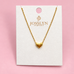 18K STAINLESS STEEL TARNISH FREE HEART NECKLACE | 40NK9407