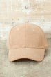 PLAIN CORDUROY BASEBALL CAP | 40CP016