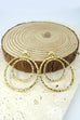 Double circle hammered worn gold & silver  | 51E80202