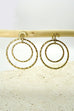 Double circle hammered worn gold & silver  | 51E80202