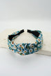 FLOWER PRINT KNOTTED HAIR BAND | 40HB243