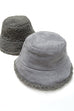 REVERSIBLE FAUX SUEDE WITH FUR BUCKET HAT 40HW309