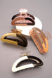 JUMBO PREMIUM DUO COLOR CLAW HAIR CLIPS | 40H387