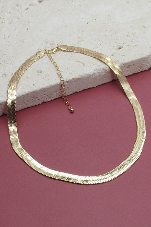 CLASSIC 8mm WIDE SNAKE CHAIN NECKLACE | 31N21202