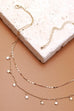 DELICATE DOUBLE LAYER STAR DROP NECKLACE | 47N19411