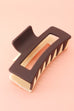 MATTE JUMBO COLOR BLOCK CLAW HAIR CLIP | 40H396