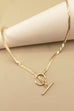 SNAKE CHAIN ON TOGGLE  NECKLACE 31N21271